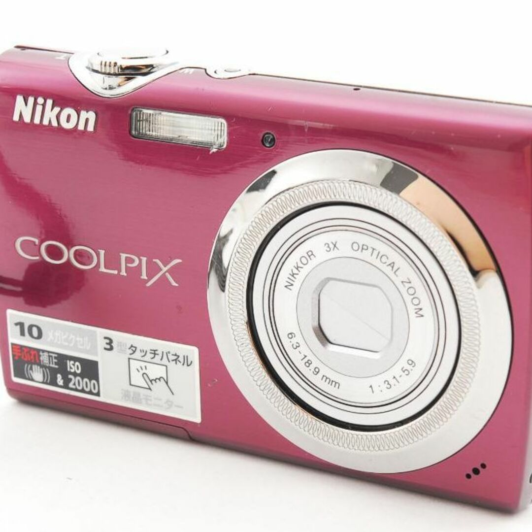 Nikon(ニコン)の【C2924】Nikon COOLPIX S230 デジタルカメラ パープル スマホ/家電/カメラのカメラ(コンパクトデジタルカメラ)の商品写真