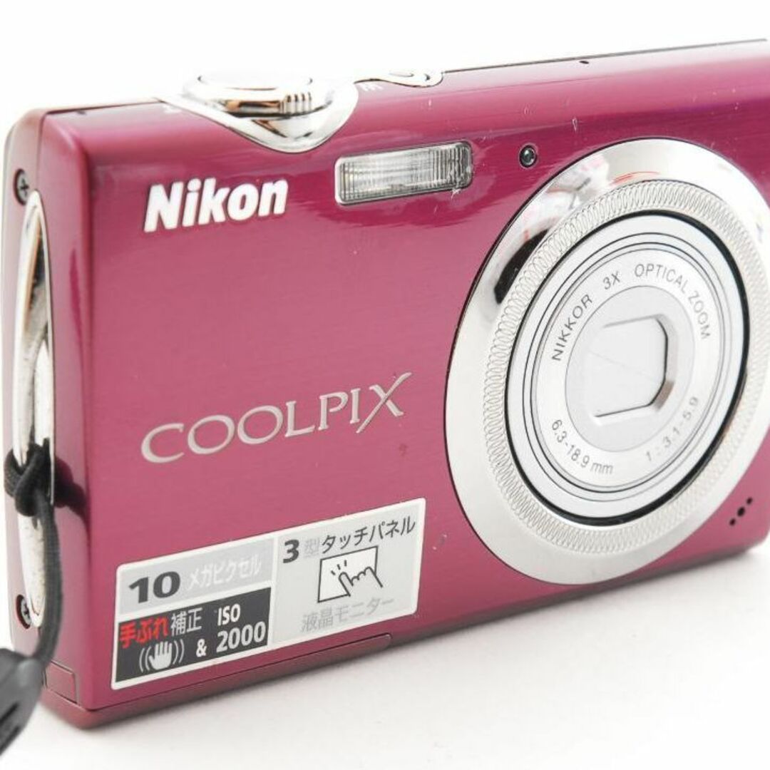 Nikon(ニコン)の【C2924】Nikon COOLPIX S230 デジタルカメラ パープル スマホ/家電/カメラのカメラ(コンパクトデジタルカメラ)の商品写真