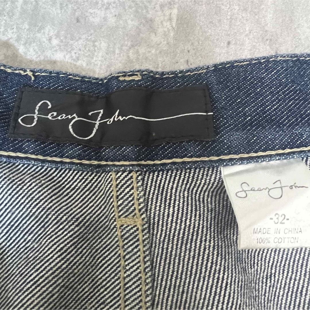 Sean John(ショーンジョン)のSean John シンプル 刺繍入り b系 ストリートデニムパンツ ビック メンズのパンツ(デニム/ジーンズ)の商品写真