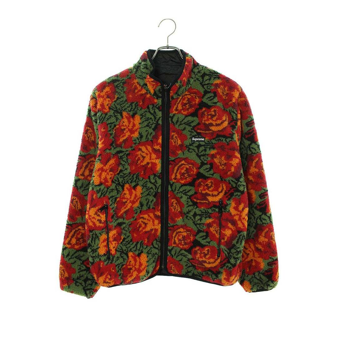 シュプリーム  16AW  Roses Sherpa Fleece Reversible Jacket ローズ柄リバーシブルフリースブルゾン  メンズ S