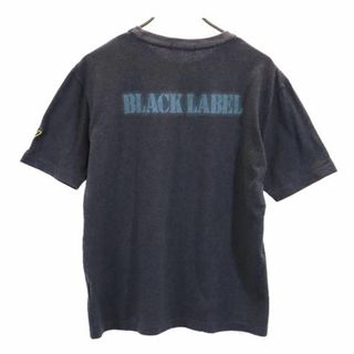 バーバリーブラックレーベル(BURBERRY BLACK LABEL)のバーバリーブラックレーベル 三陽商会 バック プリント 半袖 Tシャツ 3 グレー系 BURBERRY BLACK LABEL ロゴ メンズ 【中古】  【230624】 メール便可(Tシャツ/カットソー(半袖/袖なし))