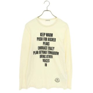 モンクレール(MONCLER)のモンクレール  MAGLIA フロントプリント長袖カットソー メンズ S(Tシャツ/カットソー(七分/長袖))