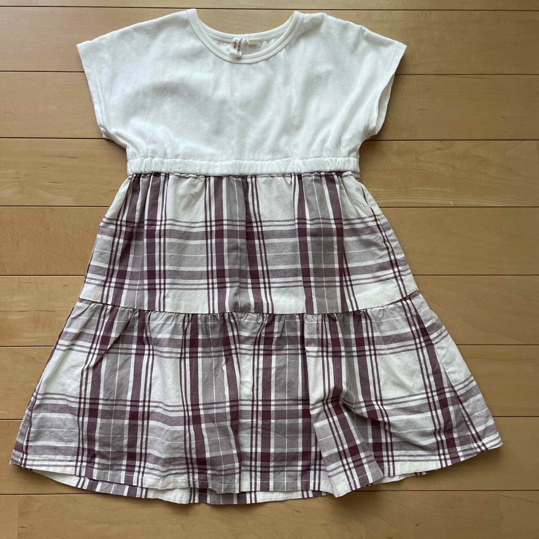 SM2(サマンサモスモス)のSM2 チェックワンピース キッズ/ベビー/マタニティのキッズ服女の子用(90cm~)(ワンピース)の商品写真