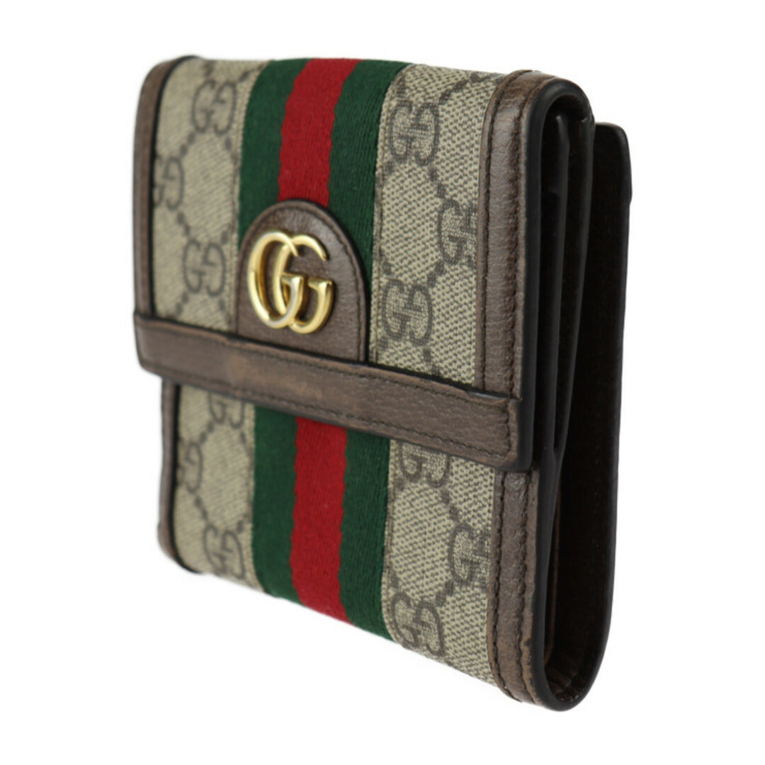 Gucci - GUCCI グッチ シェリーライン 二つ折り財布 523173 GG