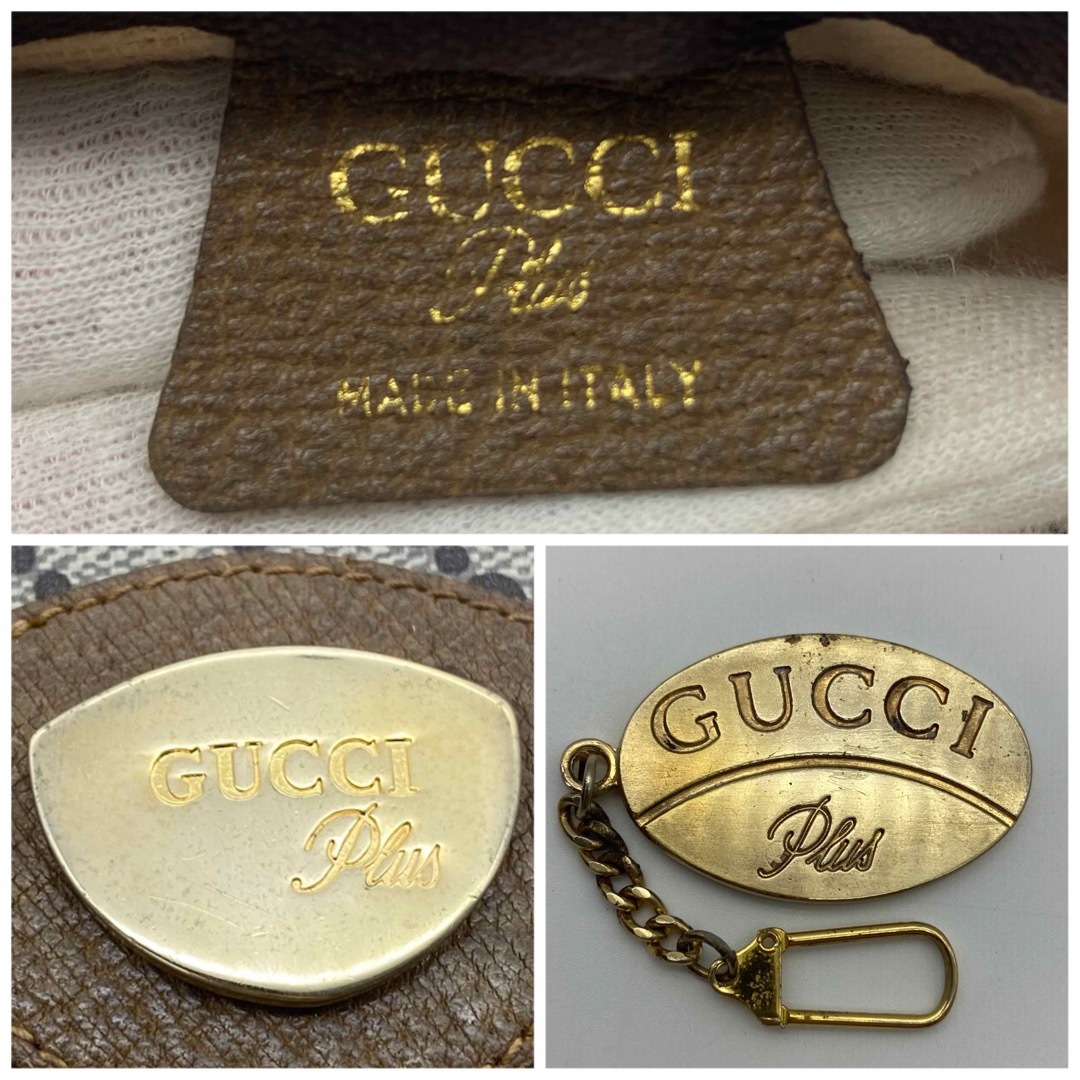 Gucci(グッチ)のグッチ GUCCI GGプラス シェリーライン トートバッグ レザー PVC レディースのバッグ(トートバッグ)の商品写真