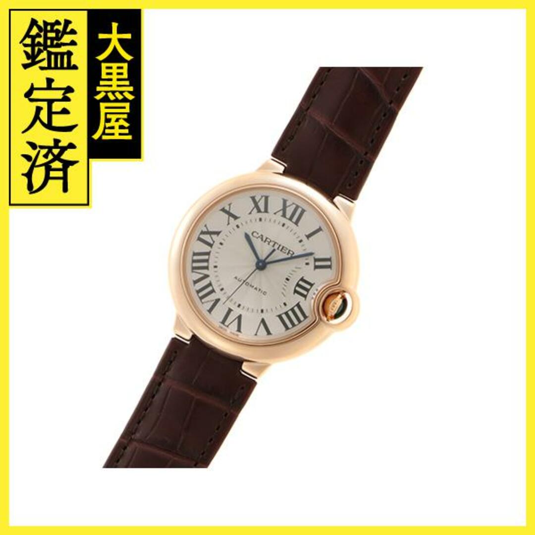 カルティエ　腕時計 バロンブルー WGBB0009　自動巻　PG/革【472】