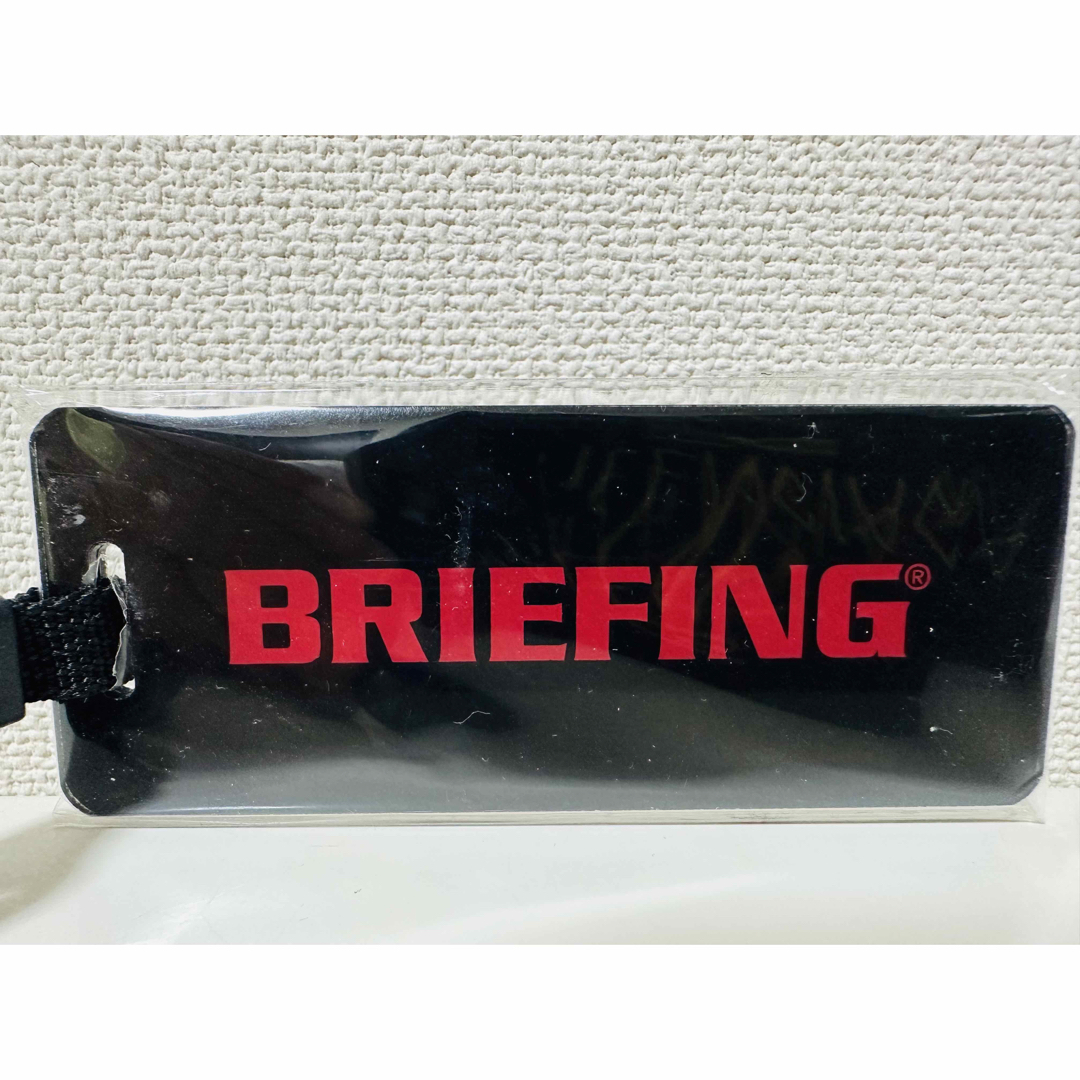 新品未使用未開封 BRIEFING ブリーフィング ネーム プレート 赤文字