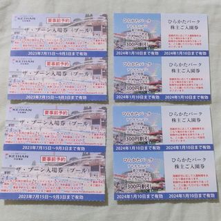 ひらかたパーク 入園券 フリーパス割引券 ザ・ブーン入場券 2024.1.10