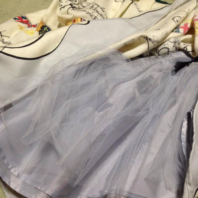 Lois CRAYON(ロイスクレヨン)のアンティーク調チュイル付スカート レディースのスカート(ひざ丈スカート)の商品写真