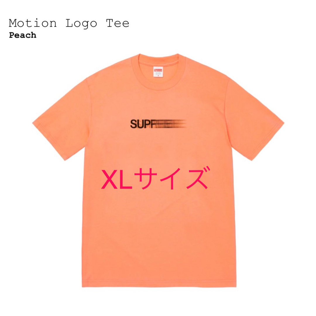 supreme motion logo tee peach