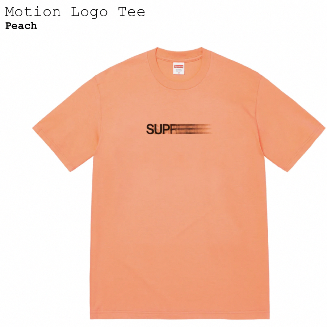 supreme motion logo tee peach 1
