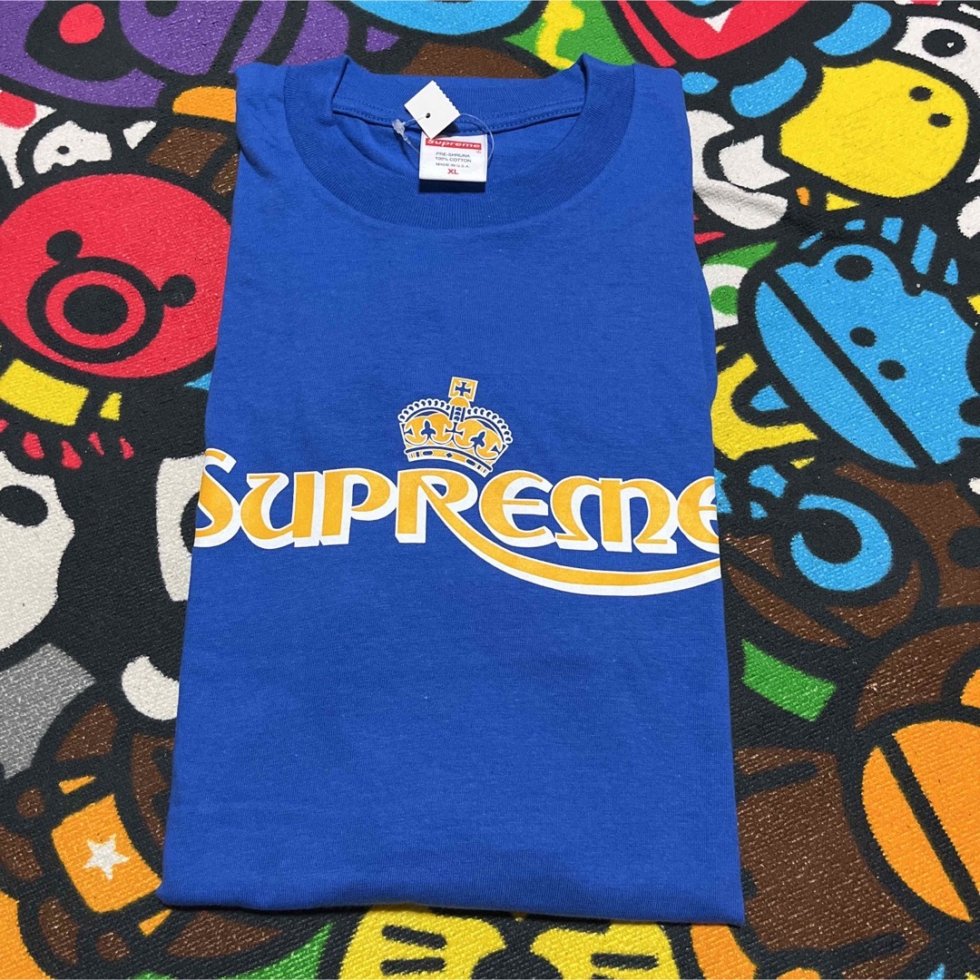 SUPREME シュプリーム 23SS アメリカ製 Crown Tee クラウンTシャツ XL WHITE 半袖 WEEK18 MADE IN USA トップス【SUPREME】