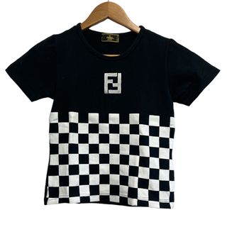 フェンディ(FENDI)の90s FENDI フェンディ ズッカ柄×チェッカー柄 半袖 カットソー(Tシャツ(半袖/袖なし))