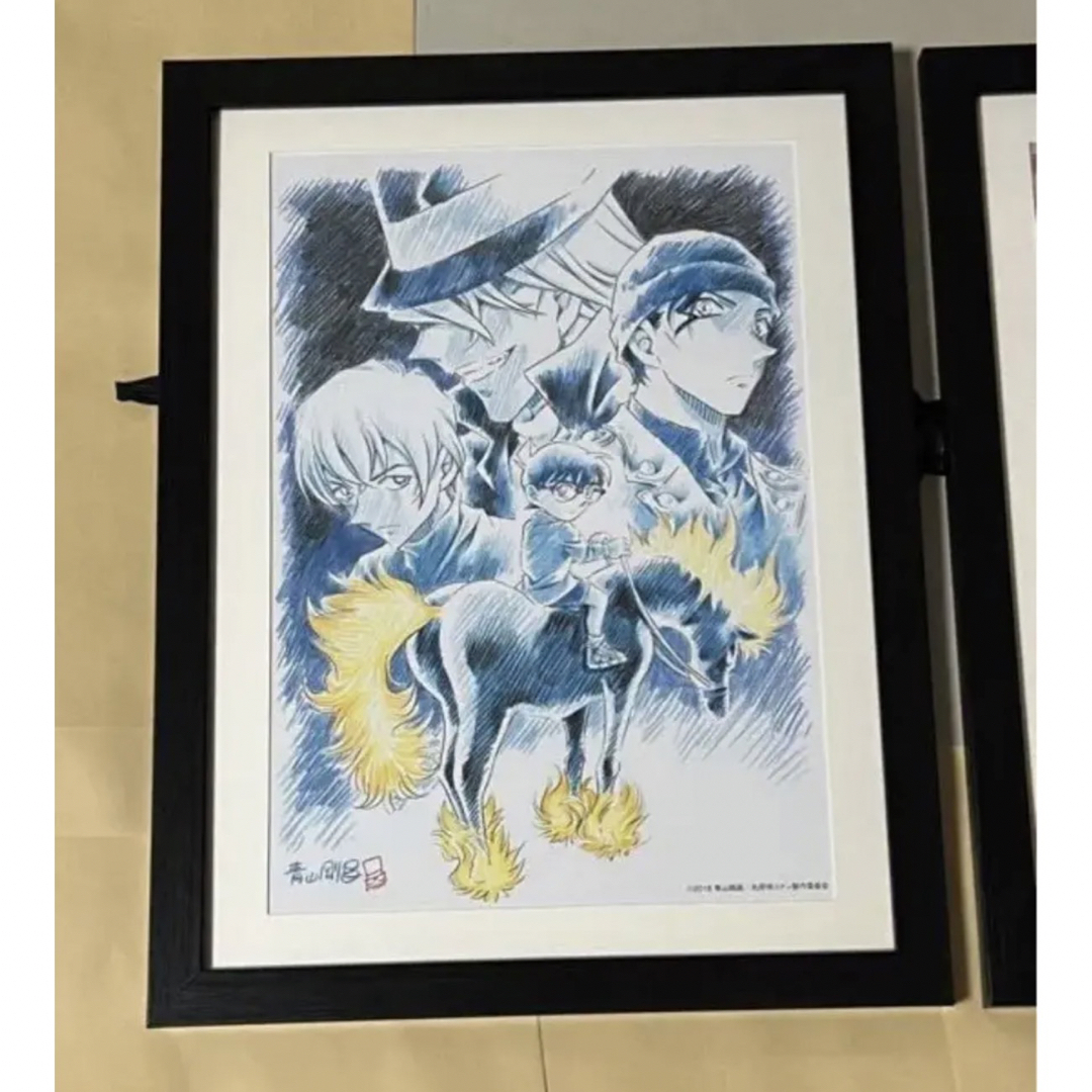 無料長期保証無料長期保証コナン くじ ラッキー イラスト額入りアート