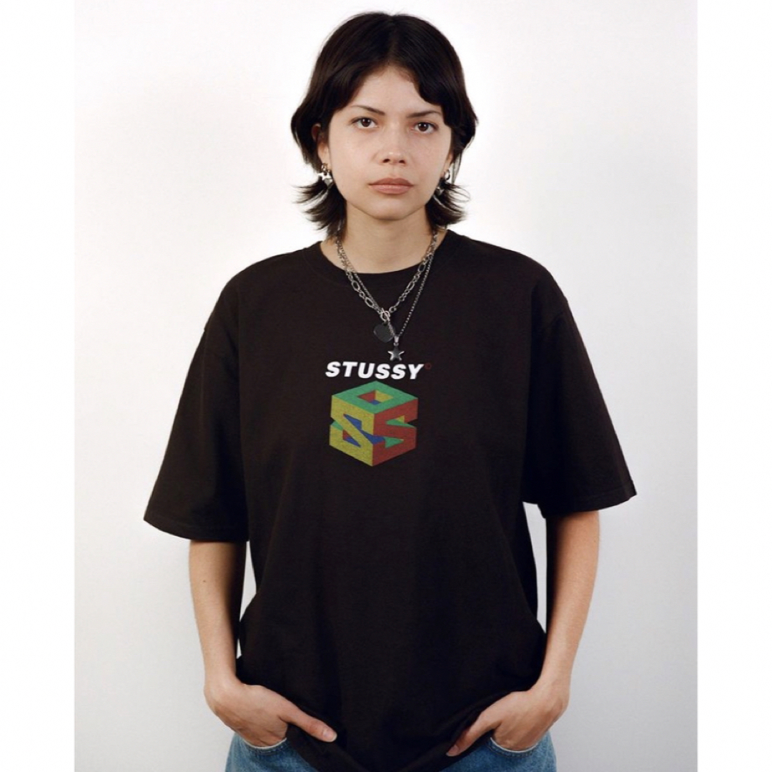 STUSSY S64 PIGMENT DYED TEE BLACK モーガン蔵人-