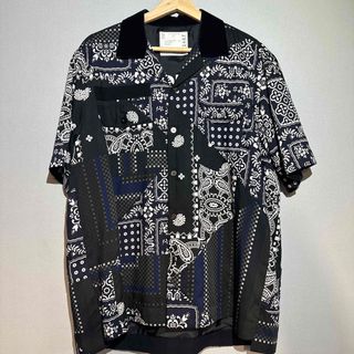 サカイ(sacai)の美品 SACAI サカイ ハンクウィリス トーマス バンダナミックス 半袖シャツ(シャツ)