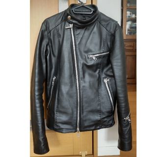 極美品◎AKM ホースハイド 馬革 ライダースジャケット Lサイズ