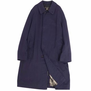 バーバリー(BURBERRY)のVintage バーバリー Burberrys コート ステンカラーコート バルマカーンコート 英国製 COMMUTER2 アウター メンズ 34(S相当) ネイビー(ステンカラーコート)