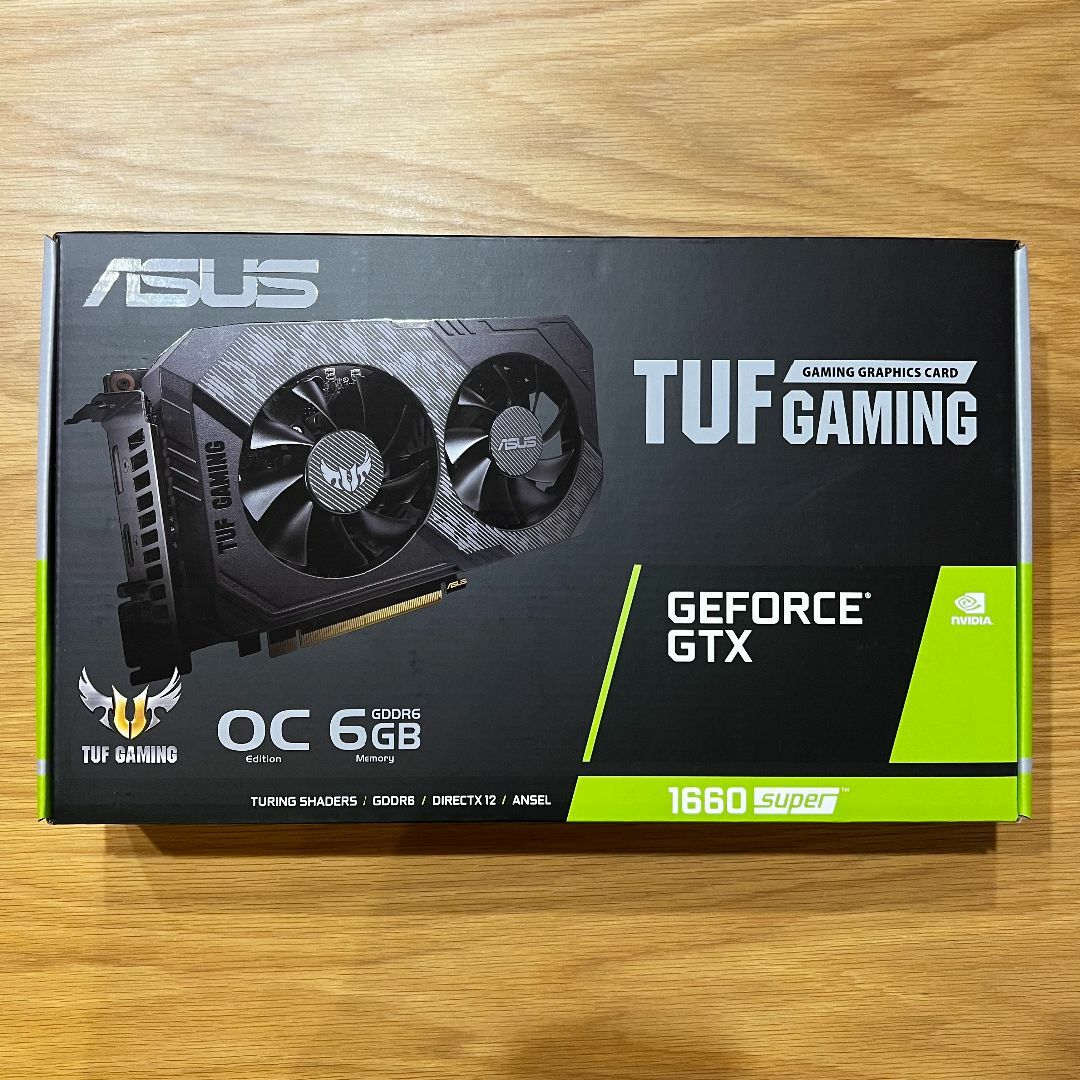 ASUS TUF GAMING GTX1660Super 6GB‎NVIDIAVRAMタイプ