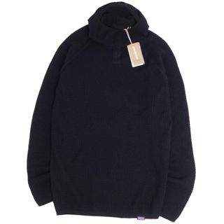 パタゴニア(patagonia)の極美品 パタゴニア PATAGONIA ニット パーカー プルオーバー キャプリーン・エア・フーディ ウール トップス メンズ S ブラック(パーカー)