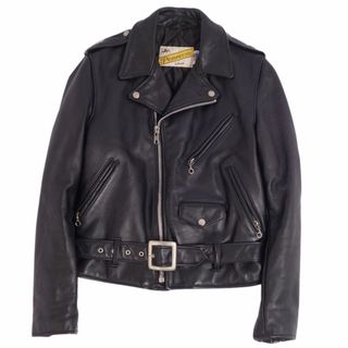 ショット(schott)の美品 70’s ショット SCHOTT ジャケット レザージャケット ダブルライダースジャケット 613 ワンスター アウター メンズ 36(S相当) ブラック(レザージャケット)