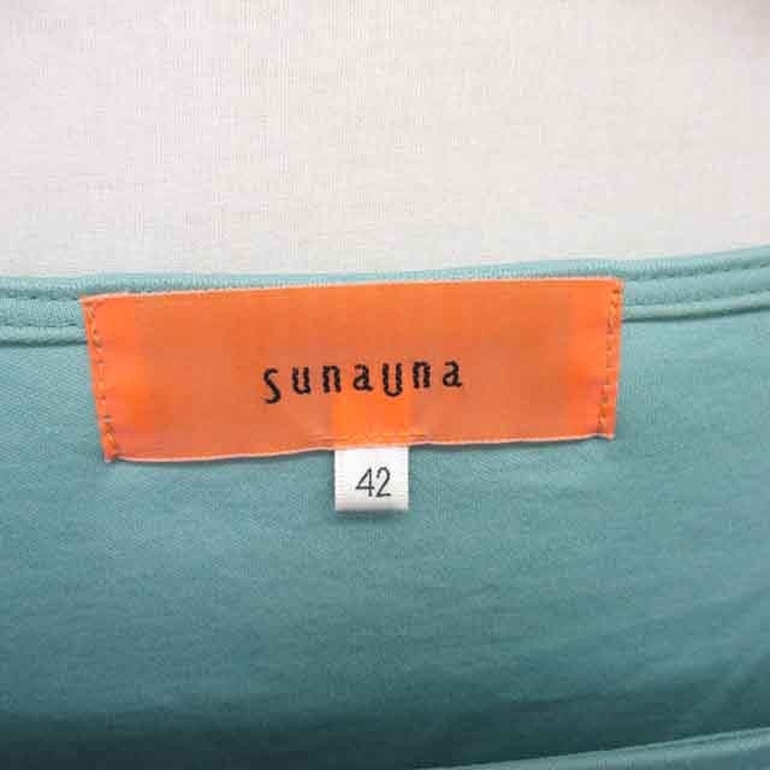 SunaUna(スーナウーナ)のスーナウーナ カットソー  ブラウス ドレープ 七分袖 42 ミントグリーン レディースのトップス(その他)の商品写真