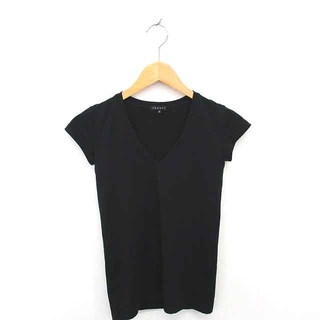 セオリー(theory)のセオリー theory Tシャツ カットソー  Vネック 半袖 2 黒 ブラック(Tシャツ(半袖/袖なし))