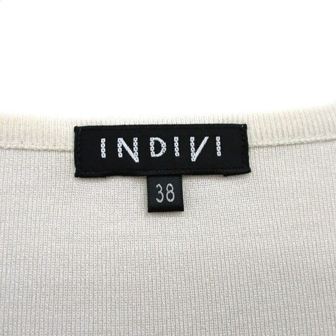 INDIVI(インディヴィ)のインディヴィ INDIVI カーディガン 七分袖 Vネック シンプル 38 レディースのトップス(カーディガン)の商品写真