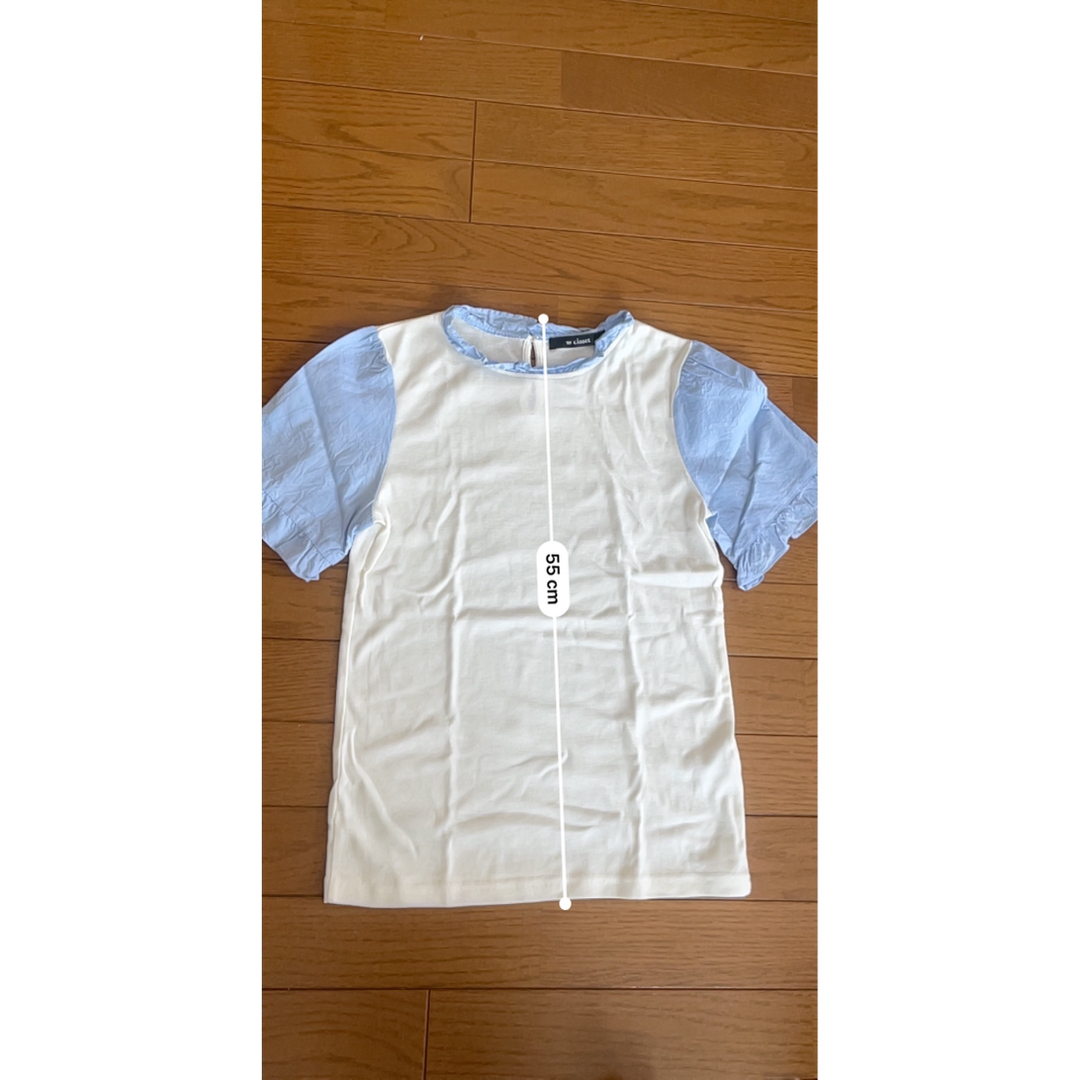wcloset Tシャツ トップス シンプル 白 ヒラヒラ レディースのトップス(Tシャツ(半袖/袖なし))の商品写真