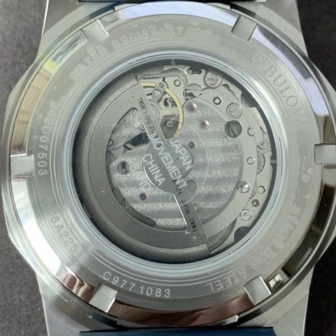 Bulova(ブローバ)の【新品】Bulova ブローバ マリンスター クロノグラフ メンズ腕時計 441 メンズの時計(ラバーベルト)の商品写真