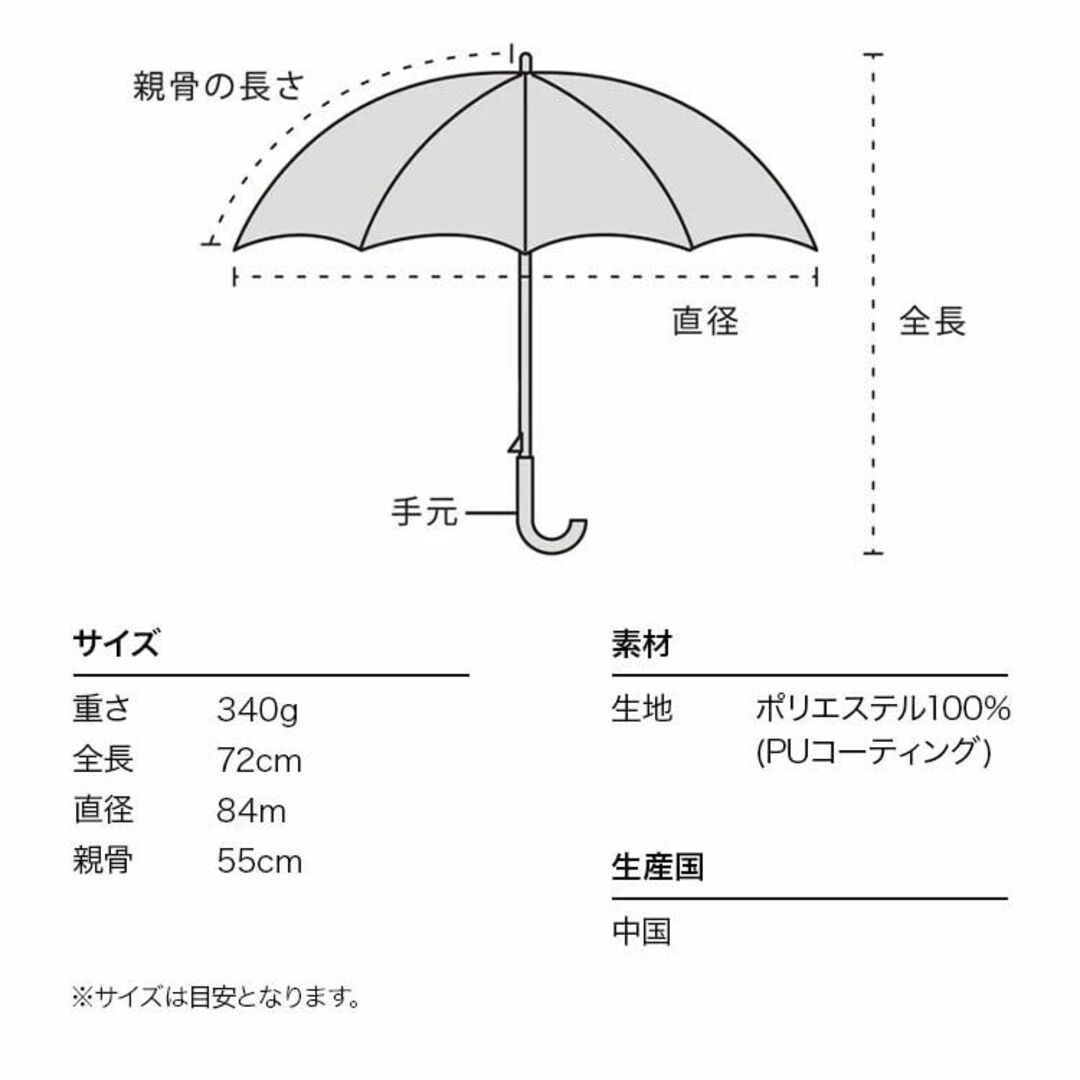 【色:ネイビー】202Wpc. 日傘 遮光ドームリムフラワー ネイビー 55cm 6