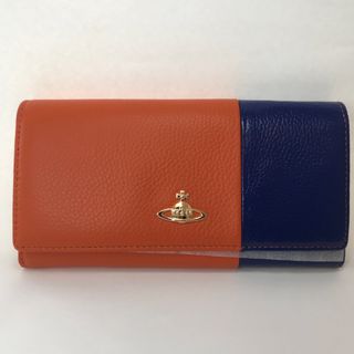 ヴィヴィアンウエストウッド(Vivienne Westwood)の【新品未使用】Vivienne westwood 長財布オレンジ/ブルー(財布)