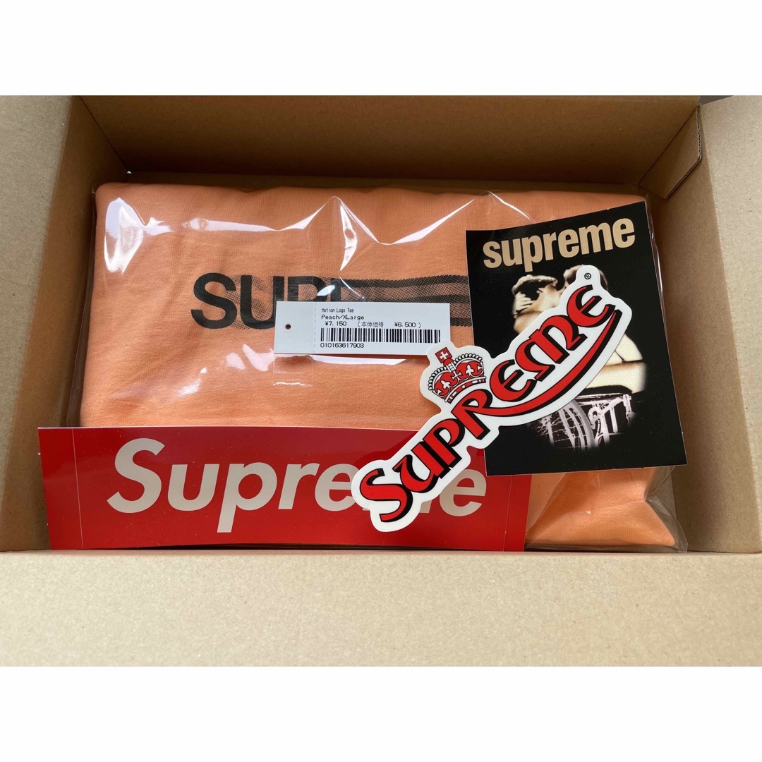 Supreme motion logo tee peach XLarge