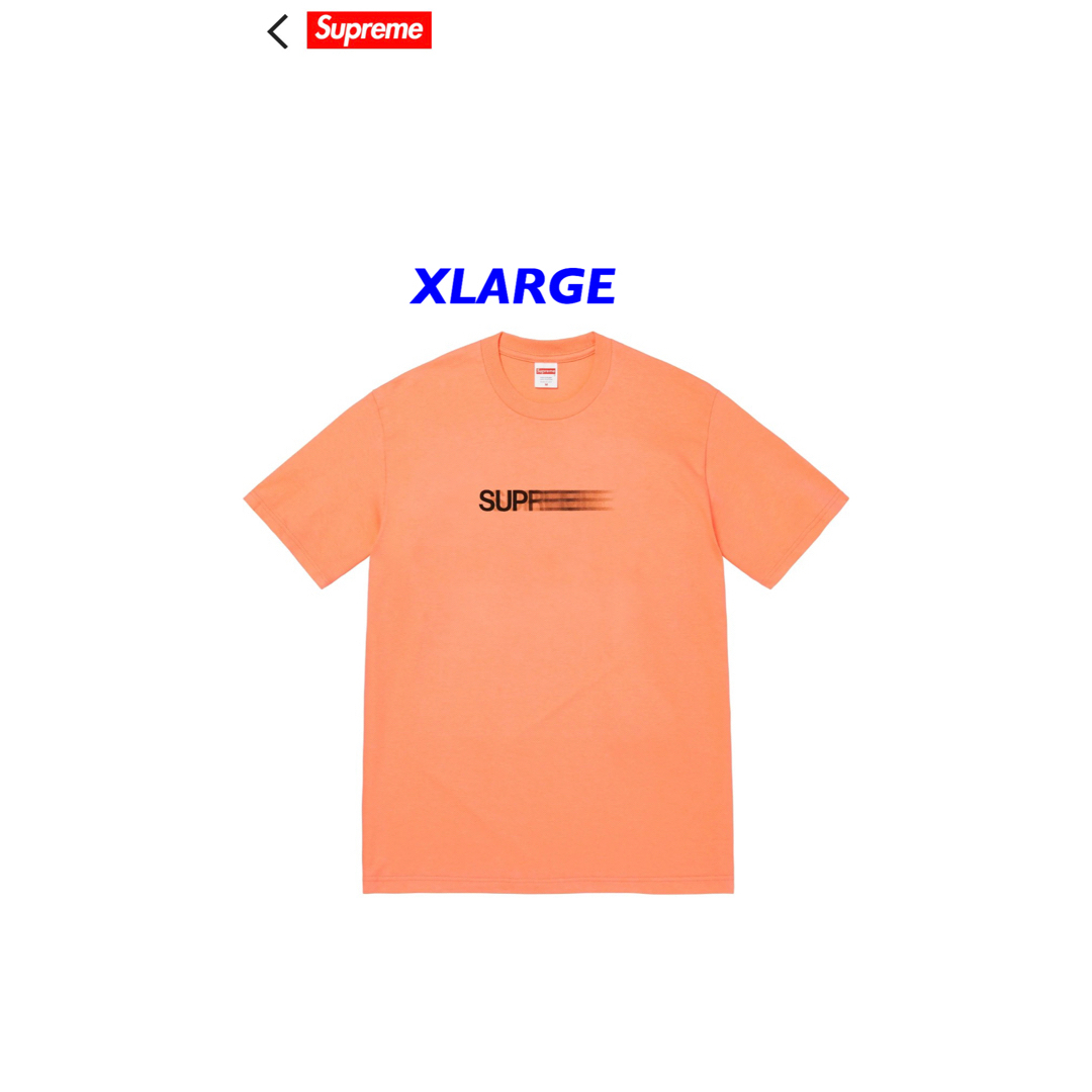 Supreme - Supreme motion logo tee peach XLarge の通販 by