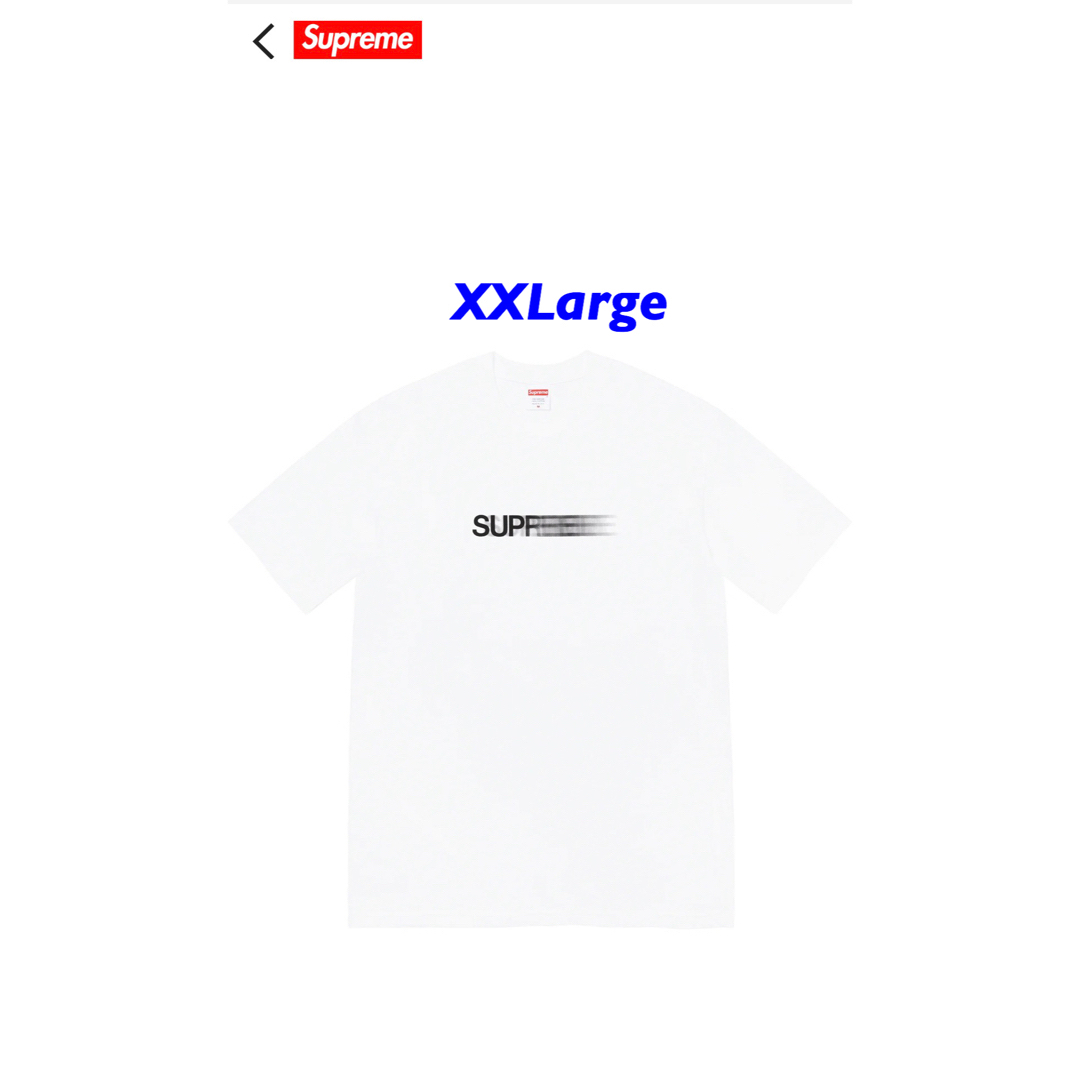 Supreme motion logo tee white xxlarge - Tシャツ/カットソー(半袖/袖 ...