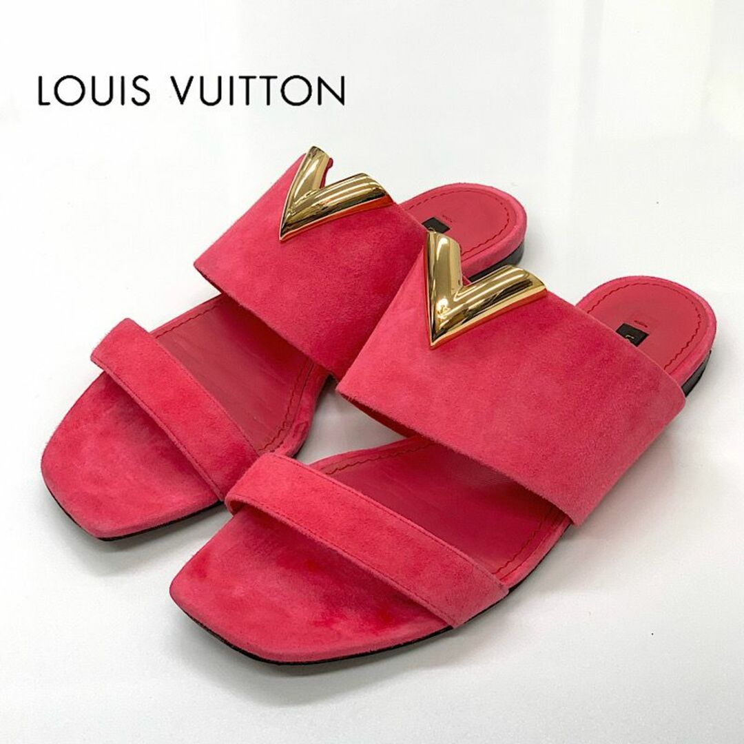 ＊新品LOUIS VUITTON スリッパ　ピンク　サテン　限定品＊