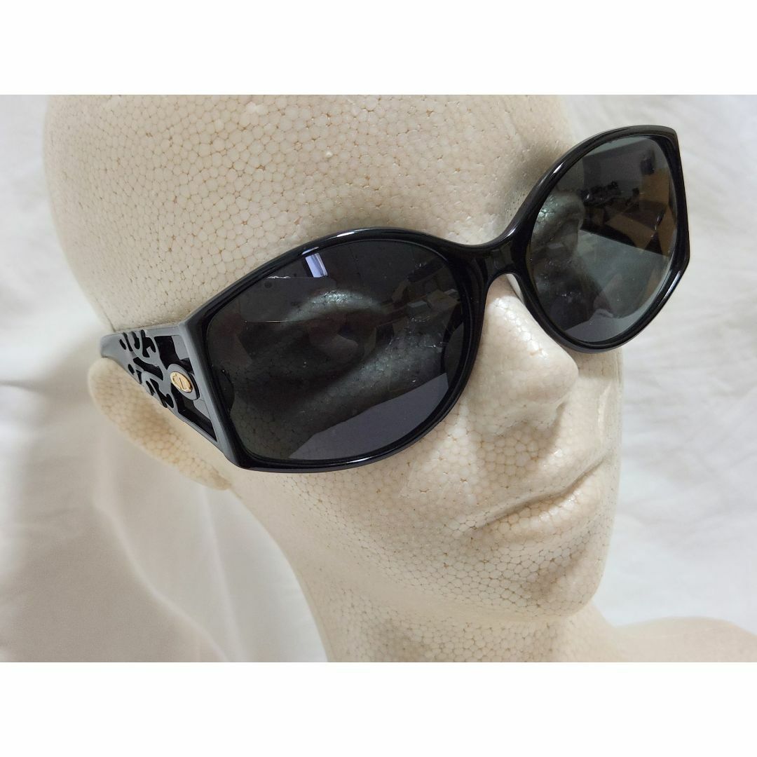 Christian Dior(クリスチャンディオール)の正規 Dior CDロゴ オープンアート フルレンズコンビネーションサングラス黒 レディースのファッション小物(サングラス/メガネ)の商品写真