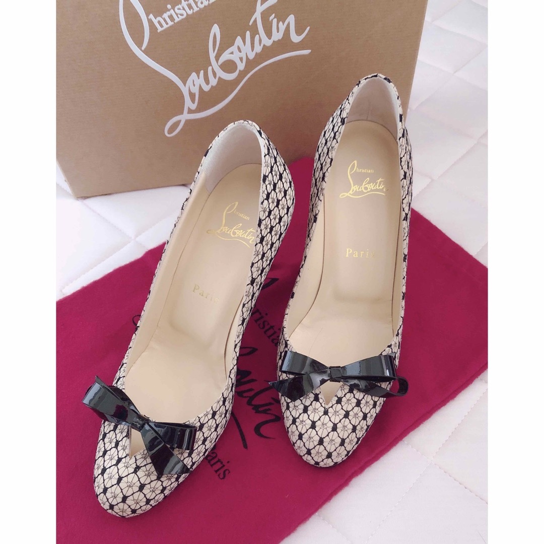 Christian Louboutin クリスチャン ルブタン リボン パンプス   フリマアプリ ラクマ