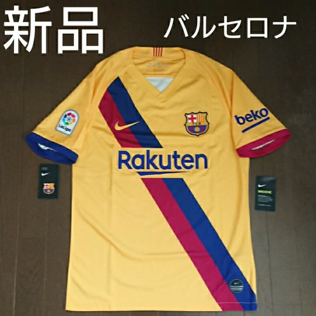 NIKE(ナイキ)の【新品】 バルセロナ サッカー ユニフォーム (Mサイズ) スポーツ/アウトドアのサッカー/フットサル(ウェア)の商品写真