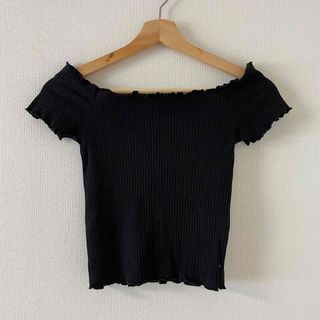 ザラ(ZARA)のZARA オフショル 2way リブ Tシャツ(Tシャツ(半袖/袖なし))