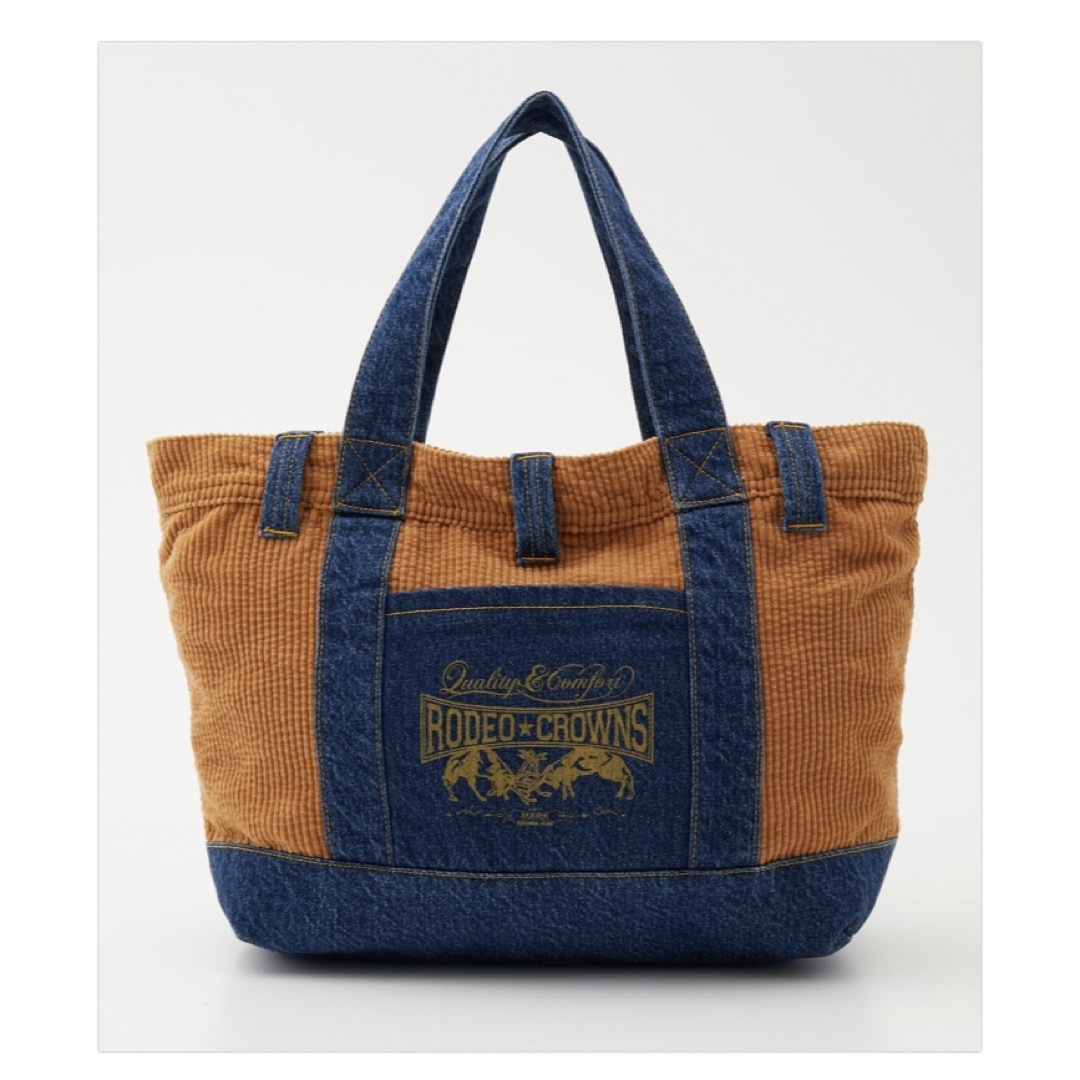 RODEO CROWNS WIDE BOWL(ロデオクラウンズワイドボウル)のRODEO CROWNS R CROWNS COMBI TOTE コンビトート レディースのバッグ(トートバッグ)の商品写真