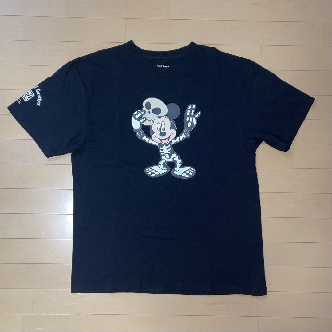 Tシャツ/カットソー(半袖/袖なし)Bill Wall Leather Beams Disney Tシャツ 黒