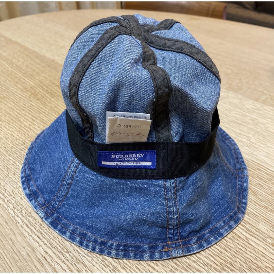 BURBERRY BLUE LABEL(バーバリーブルーレーベル)のバーバリー　ブルーレーベル　デニムハット レディースの帽子(その他)の商品写真