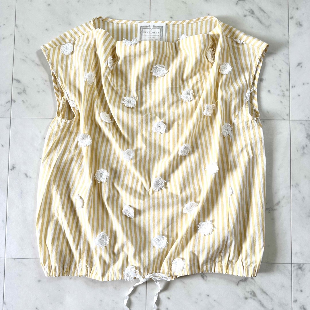 シャイニングゴールデン 美品♪ビアズリー フラワーモチーフ フレンチ