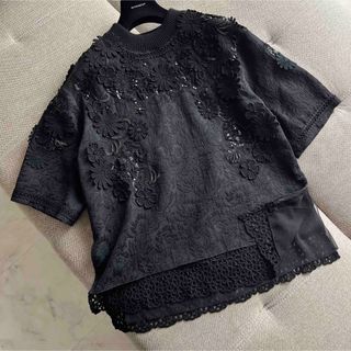 ☆DOLCE&GABBANA☆未使用☆シルク100☆レース☆チュニック☆トップス-