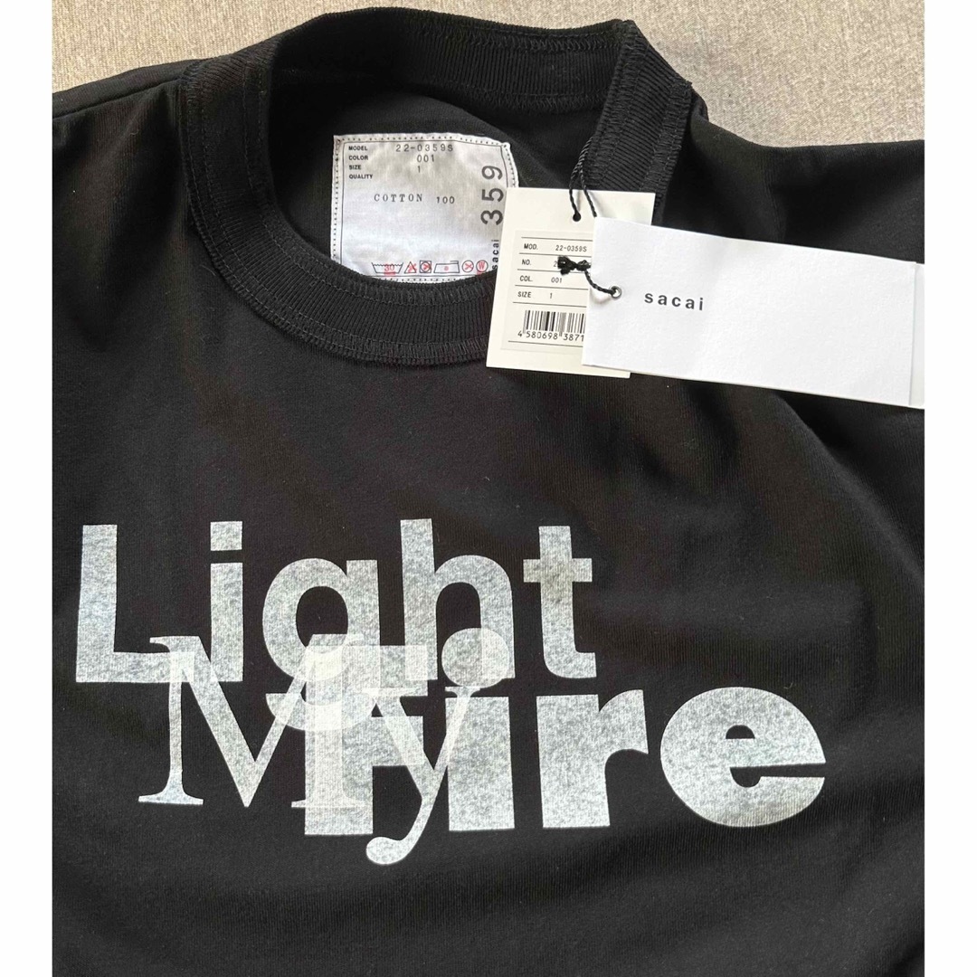 sacai(サカイ)の新品 sacai サカイ メンズ Light My Fire Tシャツ ブラック メンズのトップス(Tシャツ/カットソー(半袖/袖なし))の商品写真