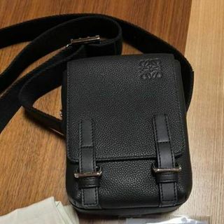 LOEWE - 極美品 ロエベ LOEWE ショルダーバッグ ブラック ミリタリー