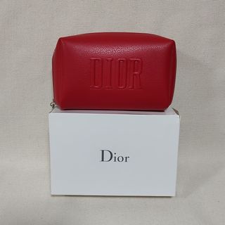 クリスチャンディオール(Christian Dior)の新品未使用 ディオール ノベルティ ポーチ レッド(ポーチ)