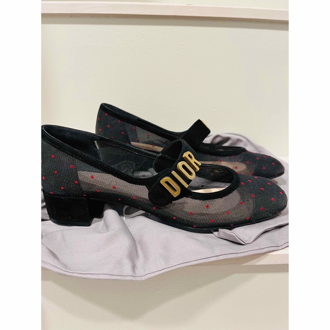 Diorメッシュドット柄ロゴパンプス | www.proesmin.com