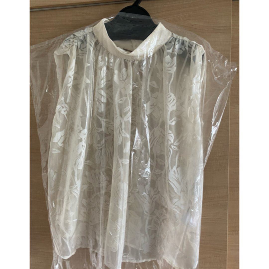 anuans 2wayオパールスタンドカラーブラウス
